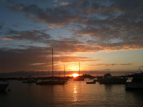 The sunrise in Bermuda