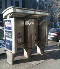 A phonebox in New York City