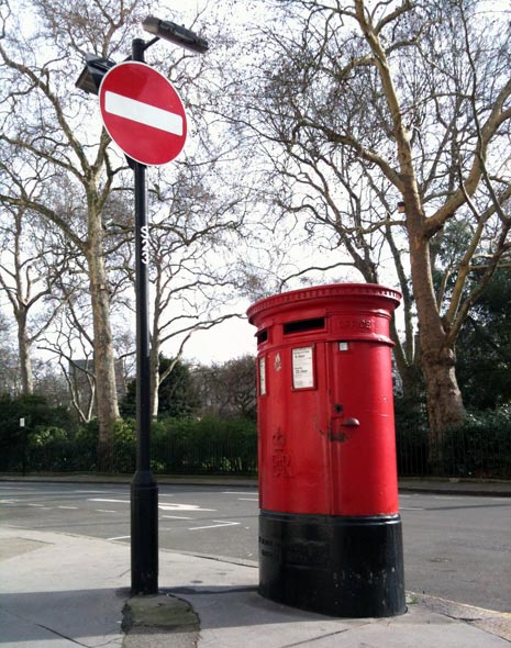 A British post box