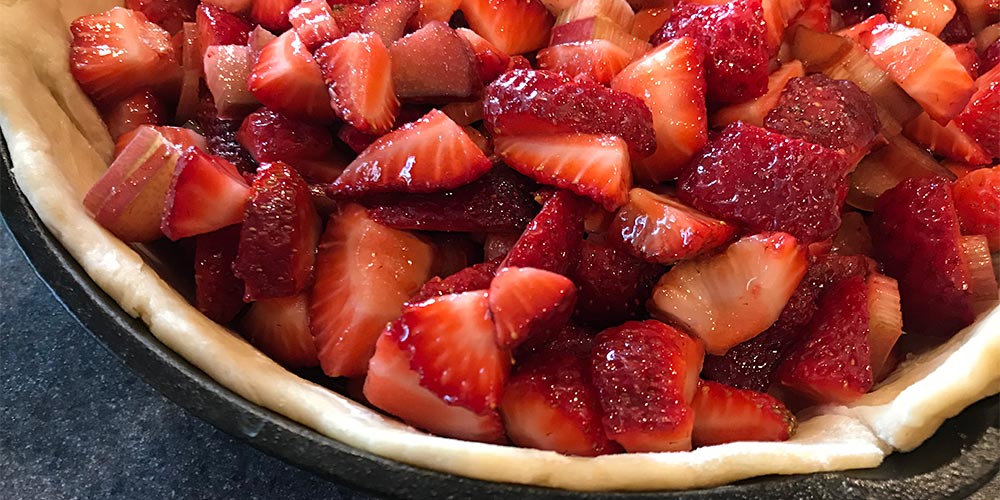 Strawberry rhubarb pie recipe