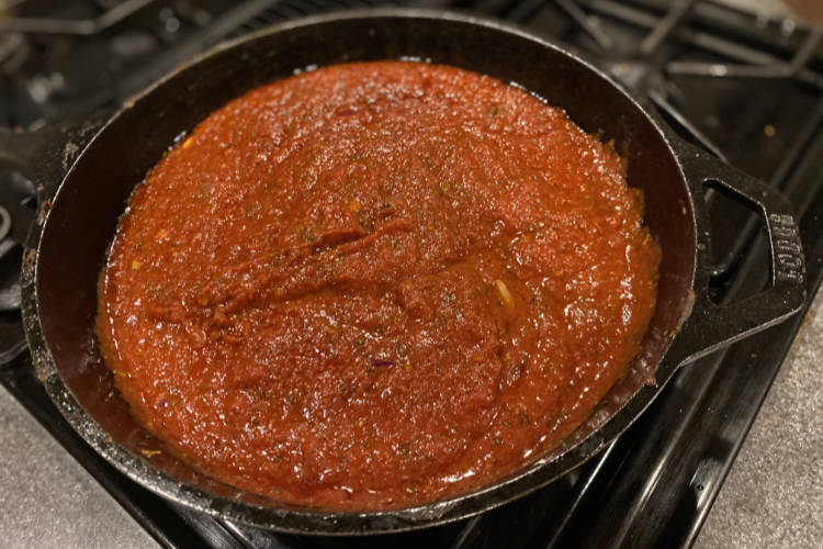 Liam Dempsey's homemade pizza sauce recipe